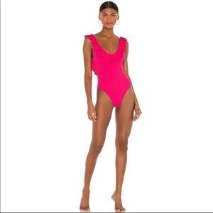 Eberjey One-Piece Swimsuit. Size S, Pink